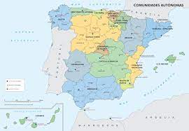 Mapa De Comunidades Autonomas De Espana Mapa Político De España Mapa De Comunidades Autónomas Y Provincias De España  - Didactalia: Material Educativo