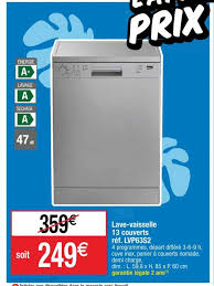 Offre Lave Vaisselle 13 Couvert Ref Lvp63s2 Chez Cora