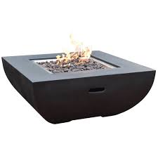 Product title gymax portable propane outdoor gas fire pit w/ cover. Modeno Outdoor Aurora Fire Pit Table Grey Durable Round Fire Bowl Glass Fiber Reinforced Concrete Propane Patio Fire Place 34 Inches Electronic Ignition Cover And Lava Rock Included Walmart Com Walmart Com