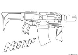 Pistols laser weapons machine guns. Nerf Blaster 1 Coloring Pages Gun Coloring Pages Coloring Pages For Kids And Adults