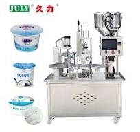 Small Business High Speed Seal-And-Fill Machine for Cups Fully Automatic  Plastic Rotary Cup Sealer Machine