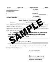Can i get this traffic ticket dismissed? Motion To Dismiss Traffic Citation Mail United States Postal Service