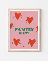 AFFICHE MA PETITE VIE 30X40CM - FAMILY FIRST - MOM POP