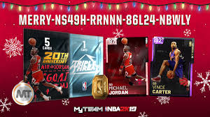 17,037 likes · 249 talking about this. Nba 2k21 Myteam On Twitter Christmas Day Locker Code This Board Is Stacked Use This Code For A Shot At Amethyst Vince Carter 20 000 Mt 75 Tokens Or An Mj 20th