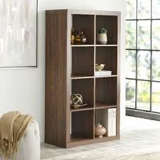 They are heavy duty, not flimsy or wobbly, strong and durable. Better Homes Gardens 8 Cube Vintage Walnut Finish Storage Organizer Home Living Room Furniture Set