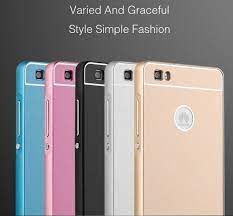 p8 lite slim aluminum case for huawei ascend p8 lite phone luxury metal frame acrylic back cover for huawei p8 lite phone metal frame huawei