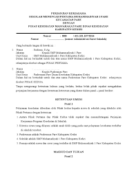 Contoh Surat Permohonan Kerjasama Sekolah Dengan Puskesmas Sekolah Menengah Sekolah Surat