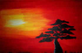 Easy Acrylic Landscape Beginner Sunset Paintings All Round Hobby round hobby