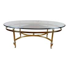Vintage Labarge Style Brass And Glass Coffee Table In 2020 Coffee Table Glass Coffee Table Coffee Table Rectangle