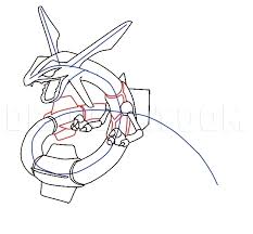 Pokemon rayquaza coloring pages are a fun way for kids of all ages to develop creativity, focus, motor skills and color recognition. How To Draw Rayquaza Coloring Page Trace Drawing