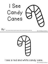 Black And White Candy Canes Candy Cane Mini Book Emergent Reader Freebie Christmas Kindergarten Mini Books Candy Cane