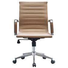 Learn about our different tips and tricks on your. Tan Ergonomic Designer Mid Back Pu Leather Executive Office Chair Ribbed Swivel Tilt Conference Room Boss