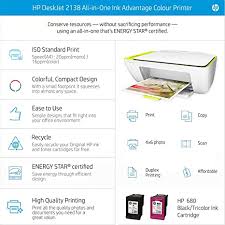 Consists of a group of hp deskjet 3835, a set of hp 680 authentic ink cartridge, an original manual, . Amazon In Buy Hp Deskjet 2138 All In One Ink Advantage Colour Printer Hp 680 Black Ink Cartridges Twin Pack X4e79aa Online At Low Prices In India Hp Reviews Ratings