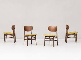 For Sale Set Of 4 Dining Chairs By Louis Van Teeffelen For Webe The Netherlands 1950 Dining Chairs 4 Dining Chairs Chair