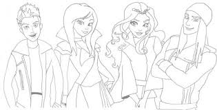 During descendants, she becomes ben's girlfriend, and after she's engaged to him in descendants 3. Disney Descendants Mal Coloring Pages Novocom Top