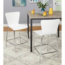 Simple Living Pisa 24 Inch Modern Chrome Bentwood Dining Stools Set Of 2 In 2020 Dining Stools Dining Room Bar Bar Furniture