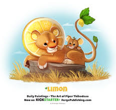 Day 1367 Limon By Cryptid Creations Deviantart Com On Deviantart Cute Animal Drawings Cute Drawings Cute Food Drawings