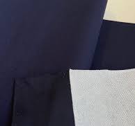 Pre-interfaced Faux Suede Lining Fabric - Navy Blue