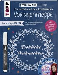 Das motiv für die fensterdeko vorbereiten. Vorlagenmappe Fensterdeko Mit Dem Kreidemarker Frohliche Weihnachten Von Bine Brandle Vorlagenbogen Mit Motiven In Originalgrosse Mit Vorlagen In Originalgrosse Von Bine Brandle Amazon De Brandle Bine Bucher