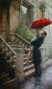 Pin By Mary Balius On Damas Y Elegantes Romantic Art Love Art Umbrella Art