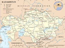 Pluszeichen, anklicken zum vergrößern der karte. Landkarte Kasachstan Ubersichtskarte Weltkarte Com Karten Und Stadtplane Der Welt