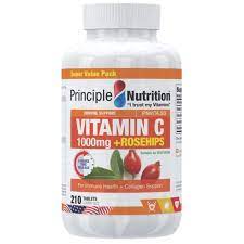 Unfortunately when the rosehips are dried and powdered, the vitamin c content does not survive and quickly degrades. Principle Nutrition Vitamin C 1000mg Rosehips Time Release 210 Tablets Principle Nutrition Guardian Singapore