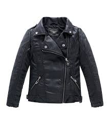 Loktarc Boys Girls Spring Motorcycle Faux Leather Jackets With Oblique Zipper Motoflavour Com Boys Leather Jacket Kids Leather Jackets Boy Outerwear