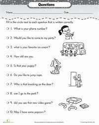 Correct The Sentences Questions Worksheet Education Com Worksheets For Kids Creative Writing Classes Reading Worksheets