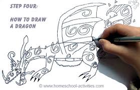 How to draw a dragon steps: How To Draw A Dragon Art Projects For Kids