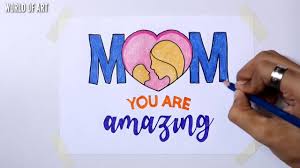 The next time i blow out my birthday candles i know what i'll wish for… that i can be as thoughtful, caring, and reliable a mother as you have been to me! How To Draw Mom Greeting Card Easy Mothers Day Drawing Greeting Cards For Mother S Day Youtube