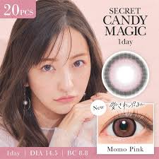Secret Candy Magic 1 Day Color Lens Momo Pink 20 pcs