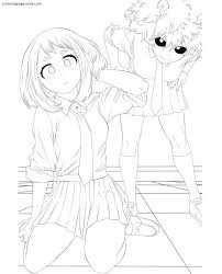 Visit this site for details: The Female Composition Of The Hero Academy Coloring Pages My Hero Academia Coloring Pages Coloring Pages For Kids And Adults