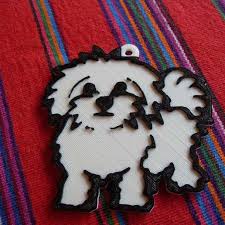 Download Free Stl File Maltese Dog Ornament 3d Printing Object Cults
