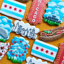63 Likes 1 Comments Stephanie Wolf Sprinkledbysteph On Instagram Sweet Home Chicago Chi Sugar Cookies Decorated Custom Cookies Cookie Decorating