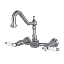 wall mount kitchen faucets kingston br