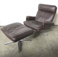 Maybe you would like to learn more about one of these? Vintage Leather Lounge Chair With Ottoman 1970s For Sale At Pamono