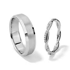 Platinum wedding rings for her. Couple Rings Blue Nile