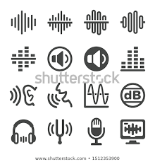 Voice And Sound Icon Set Vector And Illustration Icon Set Vector Vector The Voice