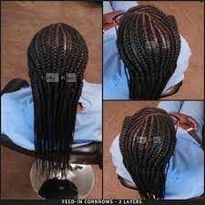 Feed In Cornrows Feed In Braids 2 Layers Feed In Braid Cornrows Braids