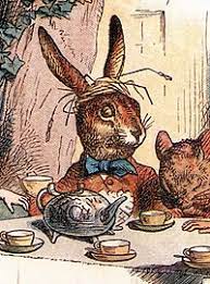 Disney's alice in wonderland, an animated film, depicted the march hare at the tea party as being deliriously confused. March Hare Wikipedia