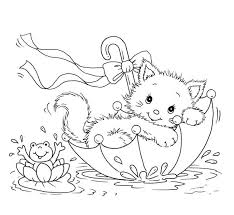 Kinder Malvorlagen Tiere Katze Frosch Regenschirm Ausmalbilder Katzen Ausmalbilder Malvorlagen Tiere