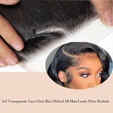 5x5 Lace Closure Straight Hair Closure 12a 100% Brazilian Virgin Human Hair  Pre Plucked Natural Hairline Natural Black With Pre Plucked Baby Hair For  Black Women 16 Inch : Amazon.co.uk: Beauty