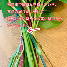花束 スパイラル 図解