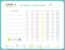 why chores help kids excel free printable chore chart