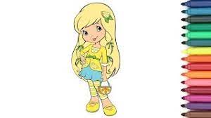 Strawberry shortcake coloring book lemon meringue coloring pages for girlsbest coloring pages for kids.coloring for kids. Strawberry Shortcake Lemon Meringue Coloring Page For Kids Youtube