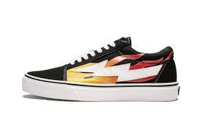 Revenge X Storm Flames Rs588977 002 Vans Slip On Popular Sneakers Vans Old Skool