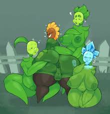 plants vs zombies, peashooter (pvz), repeater (pvz), snow pea (pvz), solar  flare (pvz) - R34 Vault