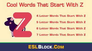 Abuzz · affix · ajiva · ajuga · amaze · azoic · admix · adzed . Five Letter Words Starting With Z Archives English As A Second Language