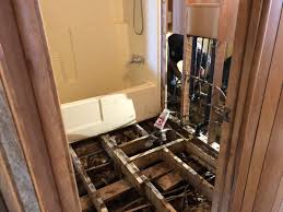 Before installing a tile floor, a subfloor and underlayment is necessary. Repairing Damaged Subfloor In A Mobile Home Mobile Home Friend