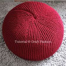 Square pouf, pouf cover unstuffed, ottoman pouf footstool, removable pouf, bohemia pouf, soft knitted cotton linen pouf for living room bedroom 16.5x16.5x12.9 inches (brown). Knit Pouf Ottoman Free Knitting Pattern Craft Passion Knitting Knitted Pouf Knitting Accessories